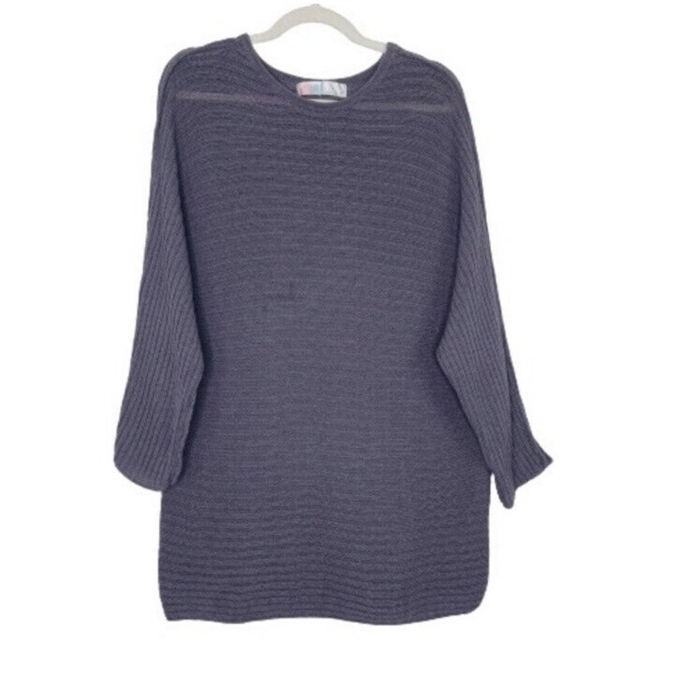Free People FP Beach Oversized‎ Sweater Womens Size Small Purple Gray Bohemian